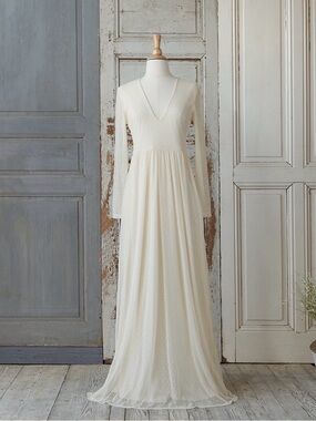 Elestory Swiss Dot Gown Women